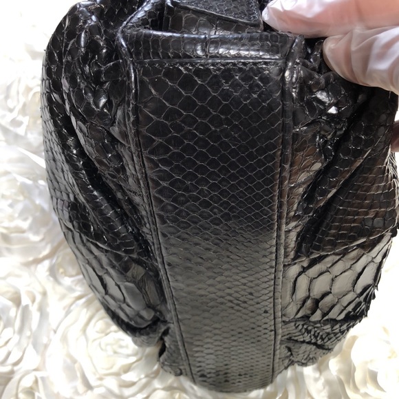 Zagliani Bag Black python leather (Authentic) - Picture 16 of 17